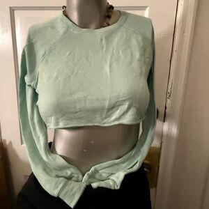 Mint Green Women's Crop Top